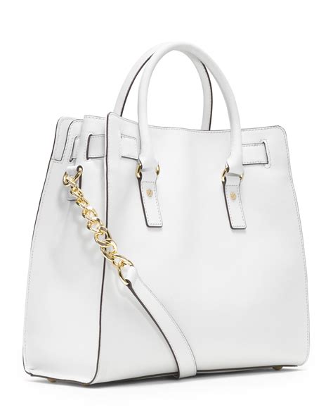 michael michael kors hamilton saffiano large white tote|michael kors sullivan large.